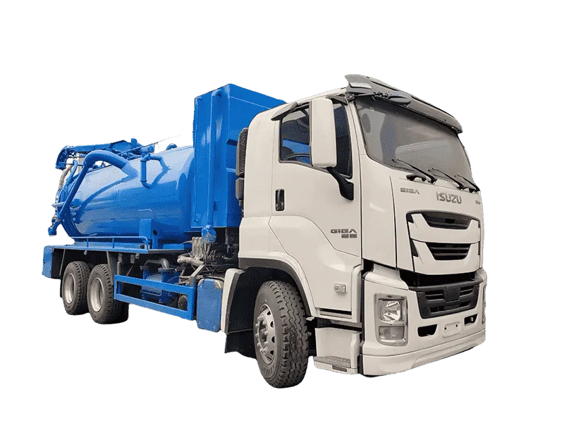ISUZU 6x4 15cbm Vacuum Sewage Truck for Line Service