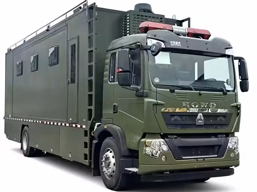 مركبة إقامة متنقلة SINOTRUK TX لفرق الميدان وفرق الإنقاذ