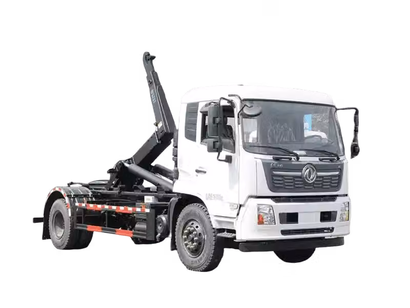 شاحنة ذراع خطاف Dongfeng 4x2 لمسارات متعددة الحاويات