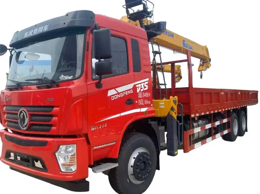 Dongfeng 6x4 con gr&uacute;a XCMG de 12 toneladas para izajes de carga regional