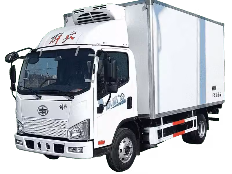 شاحنة ثلاجة FAW 4x2 4 طن للخطوط الإقليمية