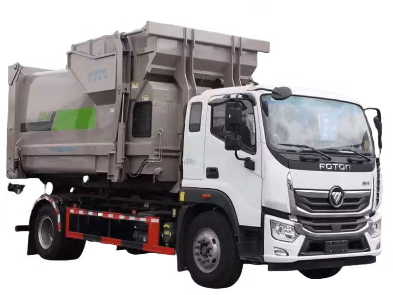 Camion &agrave; bras articul&eacute; FOTON 4x2 pour rotation de bennes