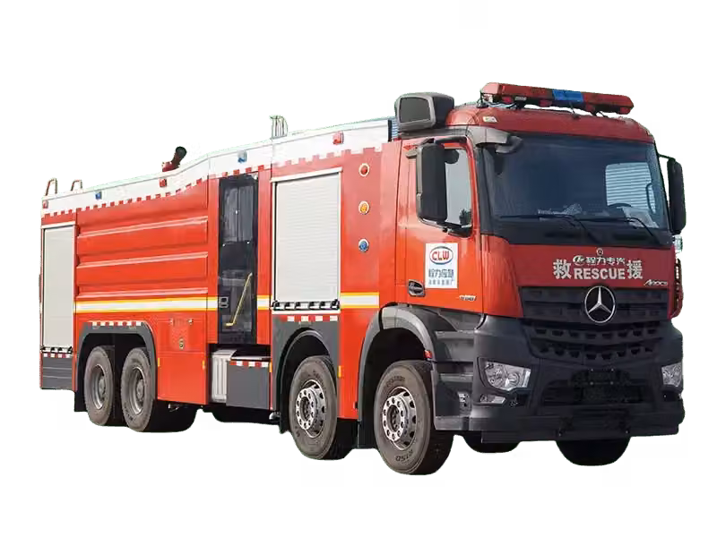 Camion incendie mousse Mercedes-Benz 8x4 pour sites industriels