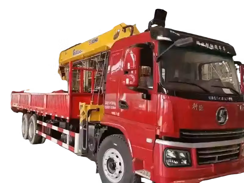 SHACMAN برافعة XCMG 12 طن ومنصة 6.5 متر للمستودعات