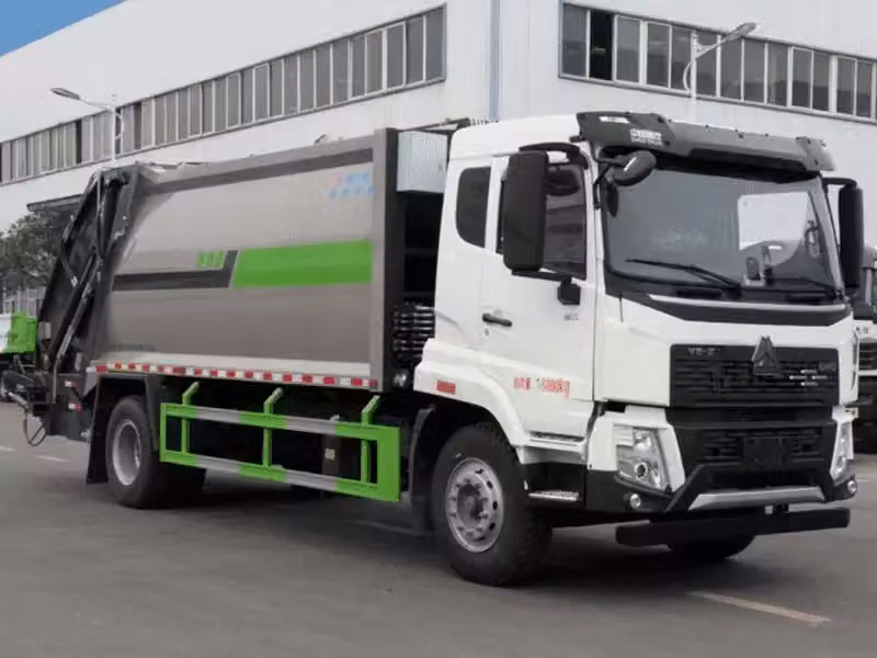 SINOTRUK HOWO 14 متر مكعب ضاغطة خلفية للعقود البلدية