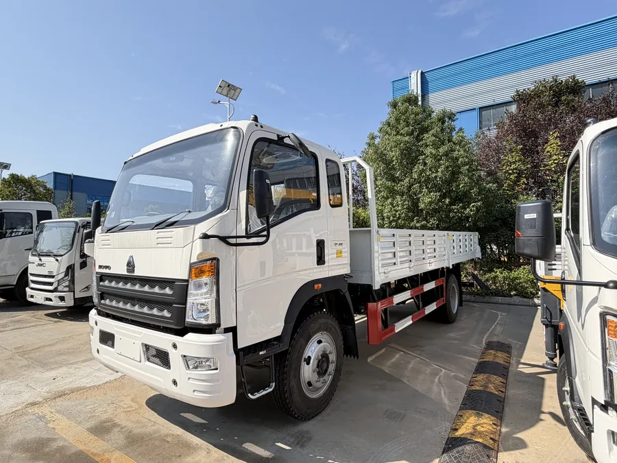 Camion de transport HOWO 4x2 &agrave; ridelles 4,2 m, 5 tonnes, pour mat&eacute;riaux de construction