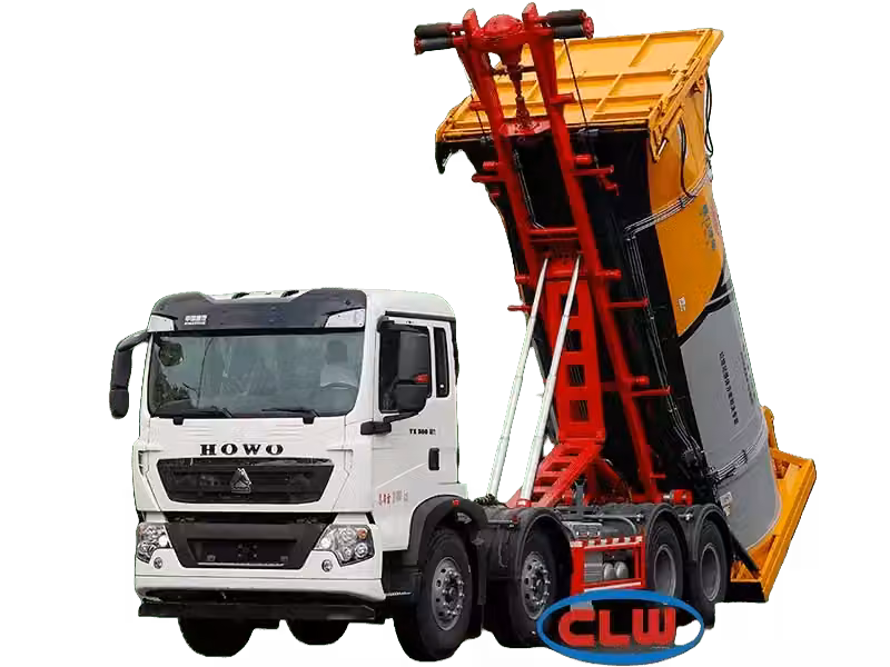 شاحنة ذراع خطاف HOWO 8x4 20 متر مكعب لأسطول الحاويات