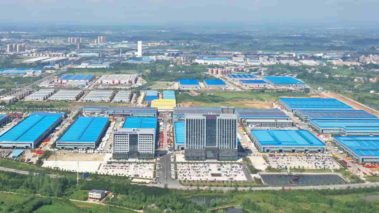 Aerial view of the CLW manufacturing campus in Suizhou