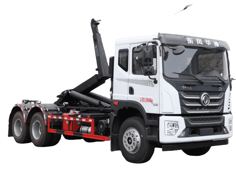 Dongfeng 4x2 Double-Hook Garbage Truck for Commercial Zones