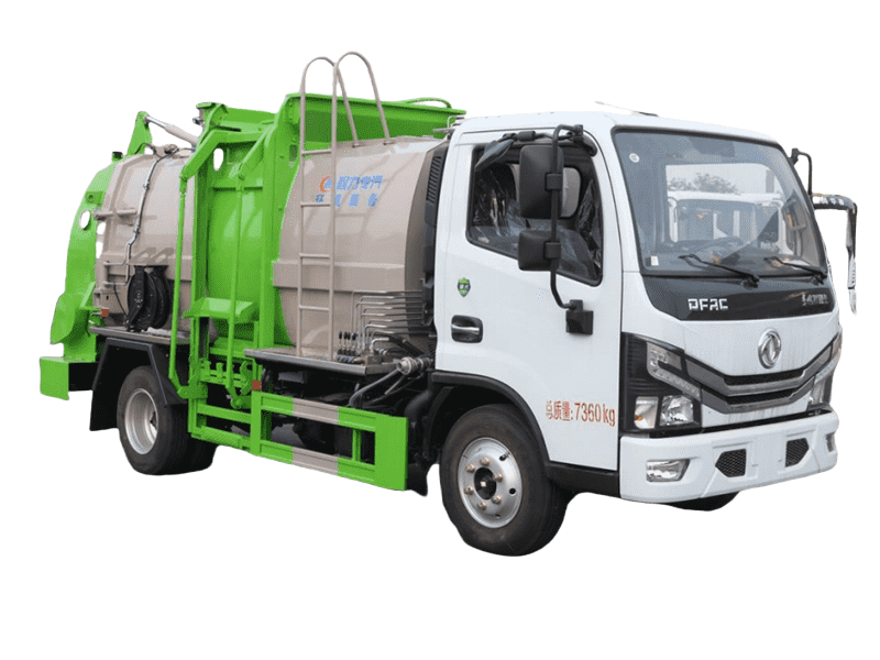 Dongfeng 7cbm Kitchen Waste Truck for Restaurant Collection