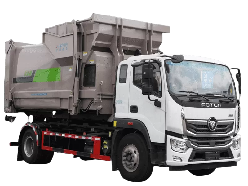FOTON 4x2 Hook Loader Garbage Truck for Bin Exchange Routes