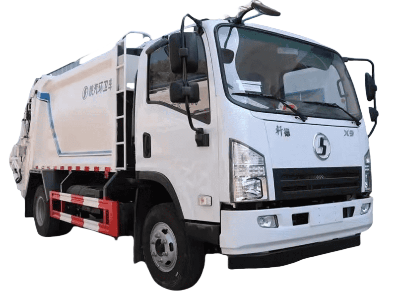 SHACMAN X9 7cbm Compactor Garbage Truck for Narrow Streets