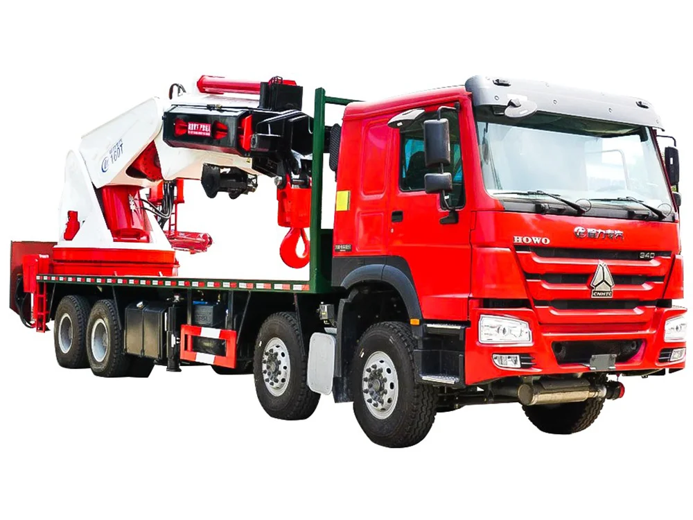 HOWO 8x4 400HP with 35-Ton Crane for Heavy Project Lifts