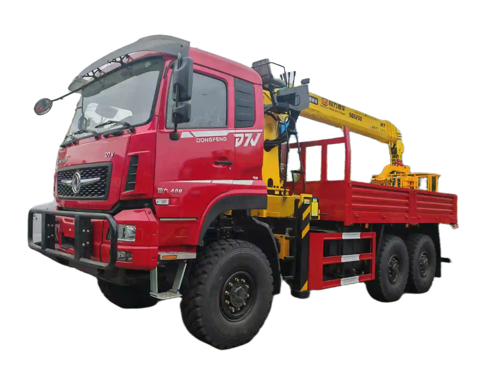 Dongfeng 6x6 Off-Road with 14-Ton Crane for Rough-Terrain Lifts