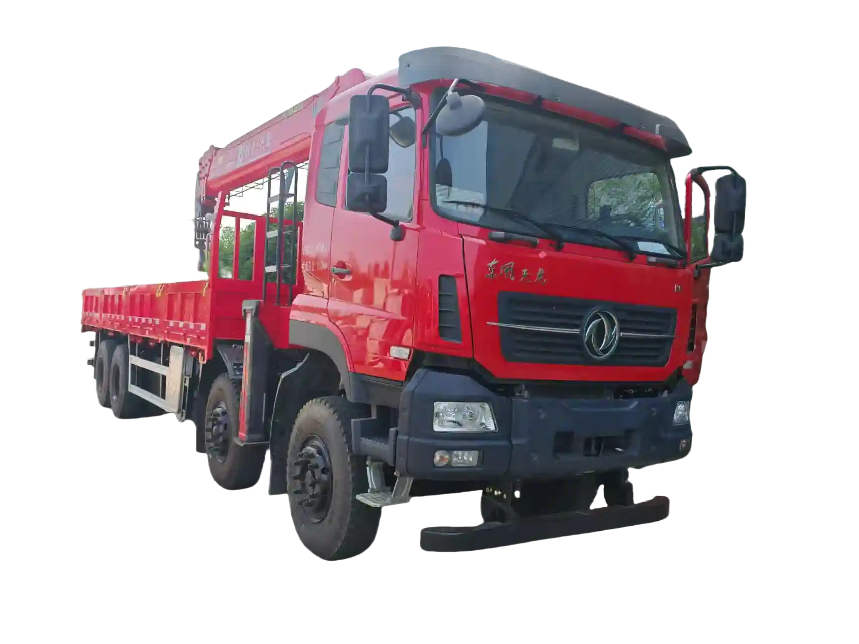 Dongfeng 8x4 400HP with 16-Ton Crane for Construction Hauls