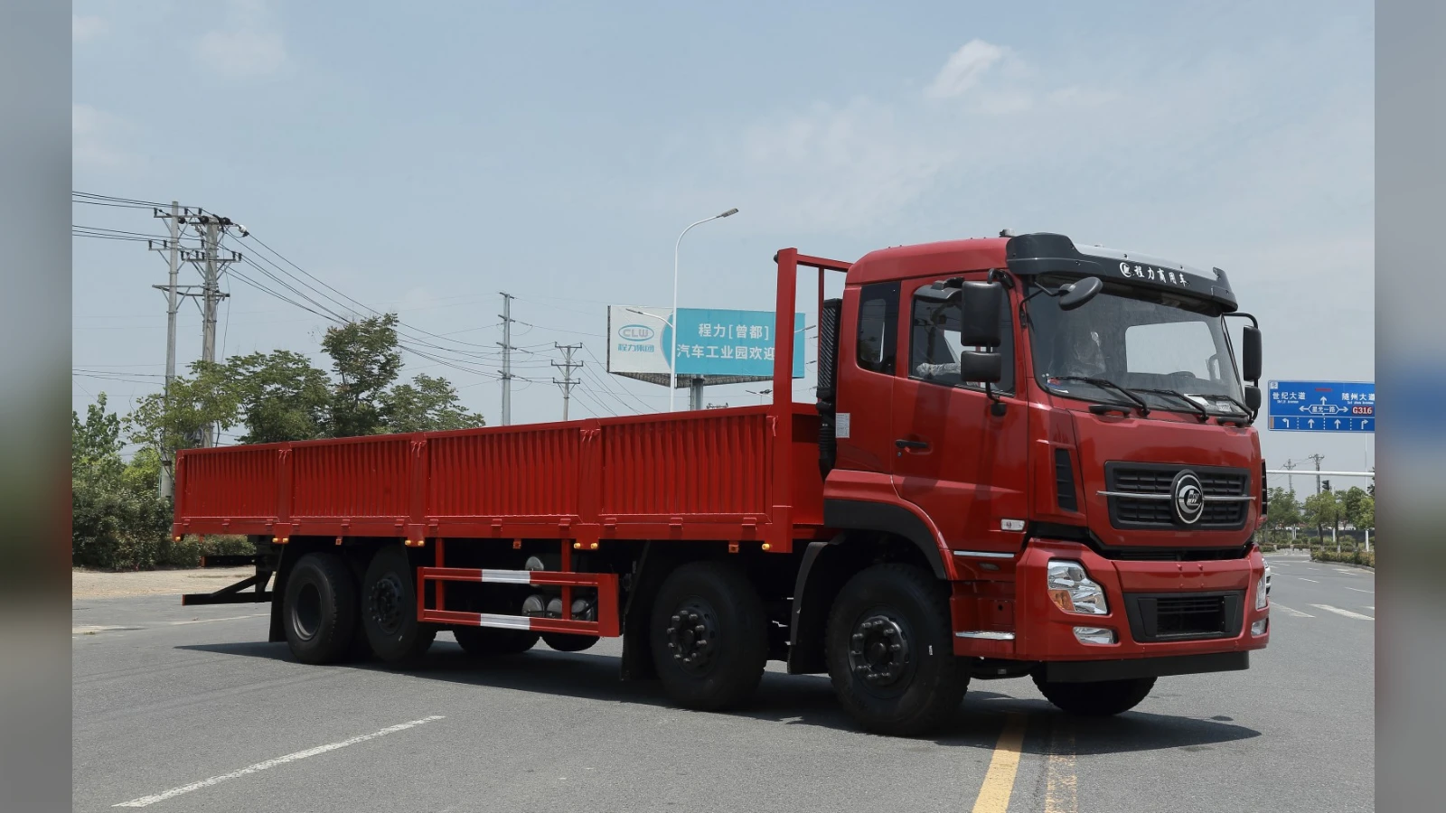 Dongfeng 6x4 12-Ton Flatbed for Steel & Bundle Freight