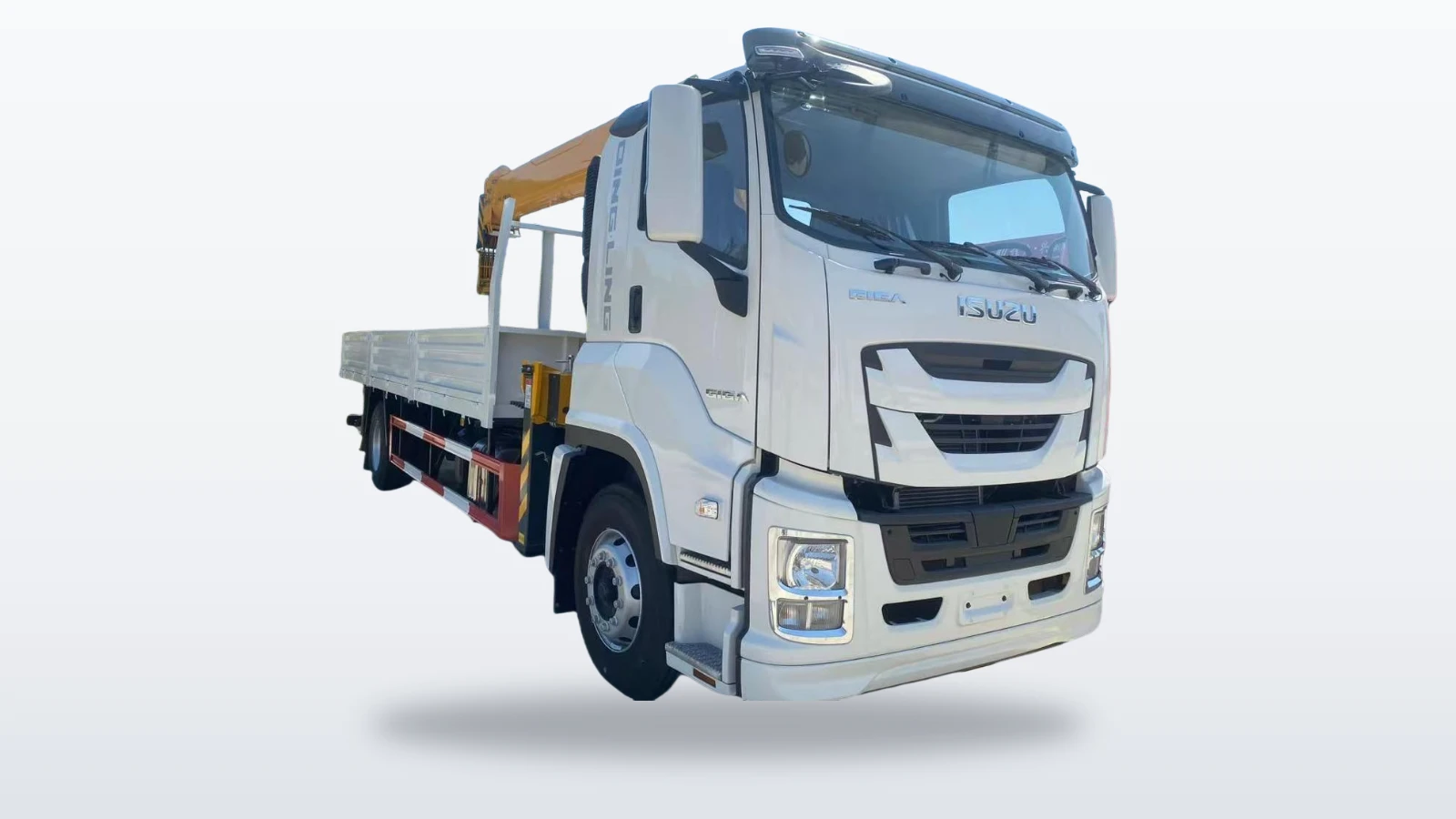 ISUZU GIGA with 10-Ton Crane and Cargo Box for Builders