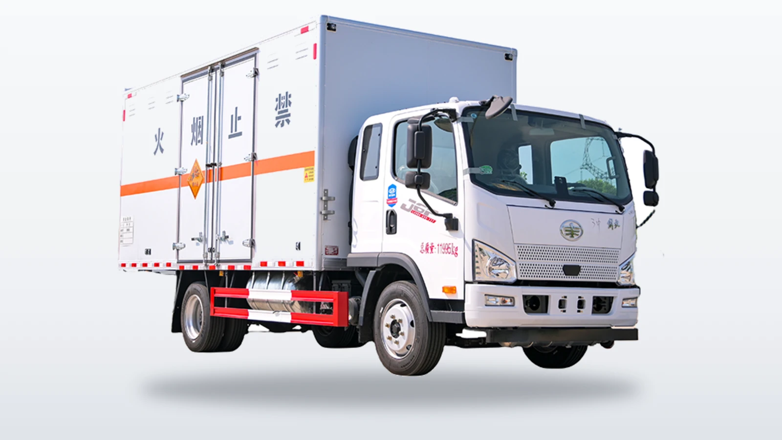 JAC Explosive-Materials Transport Box Truck