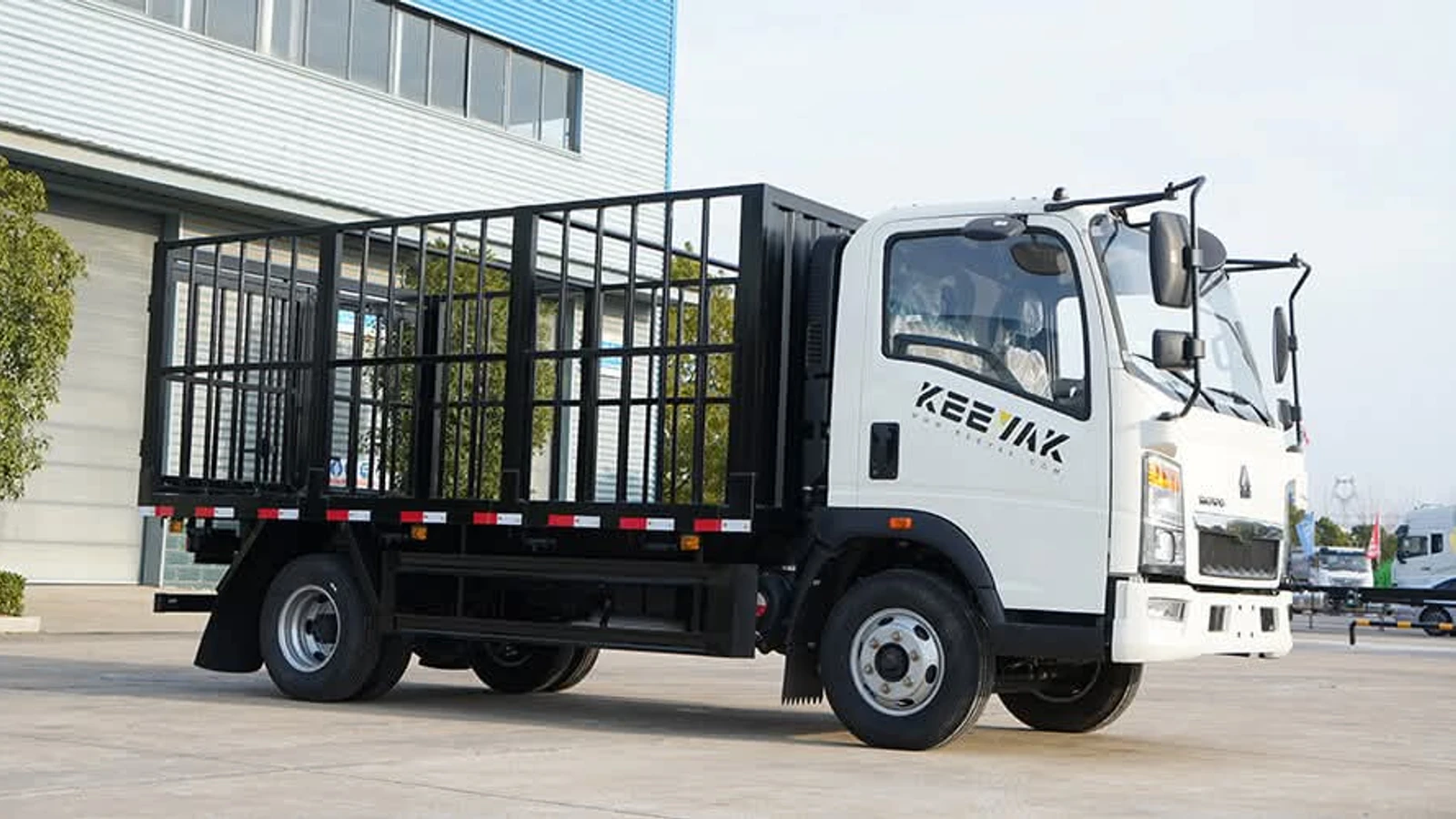 SINOTRUK HOWO Light 4x2 Fence Cargo Truck Steel Cage Box for Mixed Freight