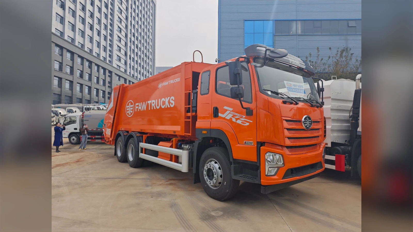 FAW JK6 6x4 16cbm Compactor Garbage Truck for High-Volume Routes