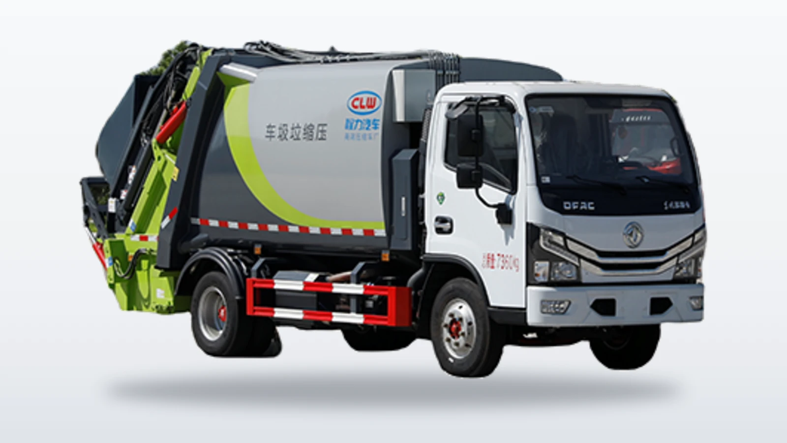Dongfeng D6 8cbm Compactor Garbage Truck for Blue-Plate Access