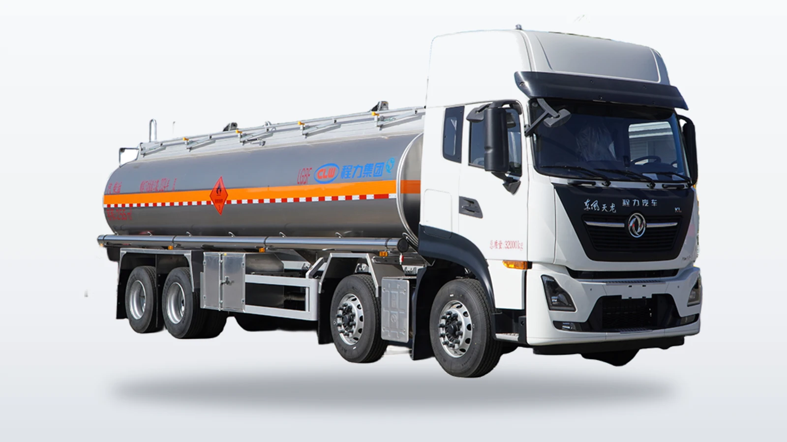 Dongfeng Tianlong 8x4 22cbm Aluminum Oil Tanker Multi-Grade