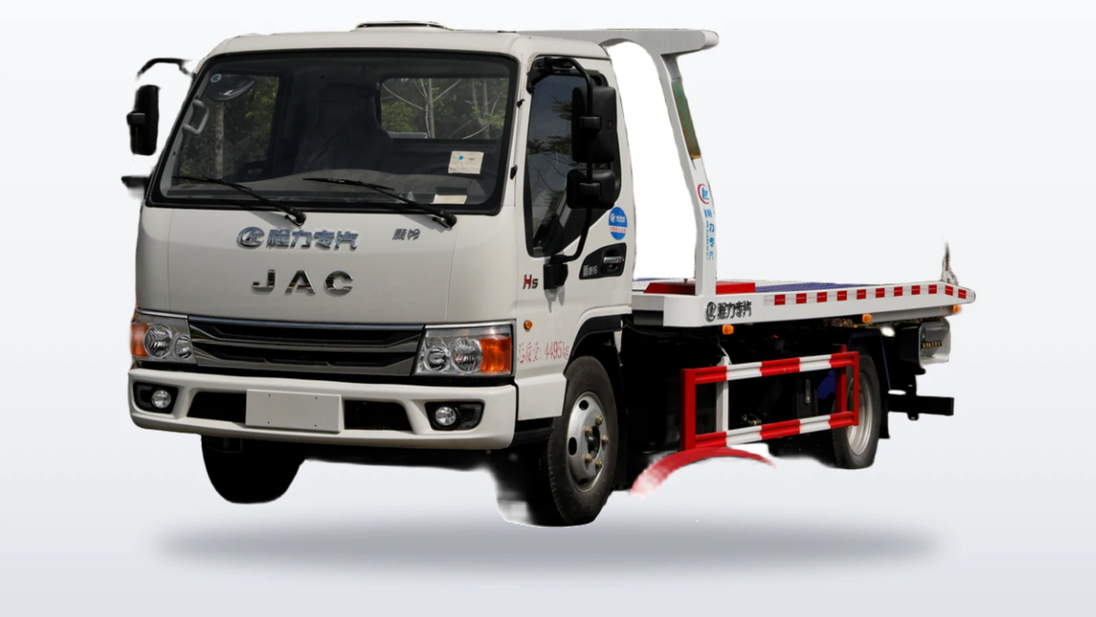 JAC 5-Ton Light Flatbed Tow Wrecker for Urban Alleys