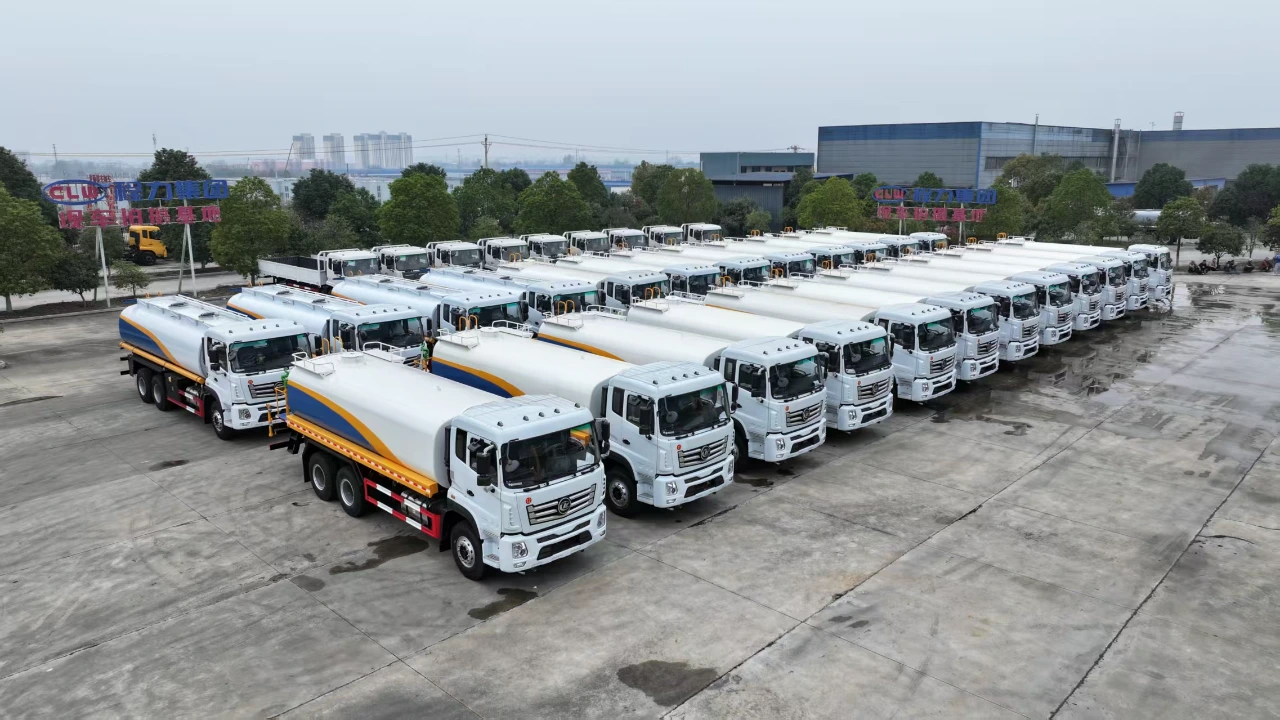 20 Units Custom Sprinkler Truck for Kyrgyzstan | Factory Visit & Chassis Customization Project - CLW delivery case
