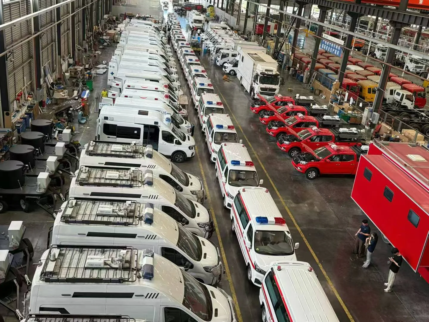 red response pickups and mobile medical units