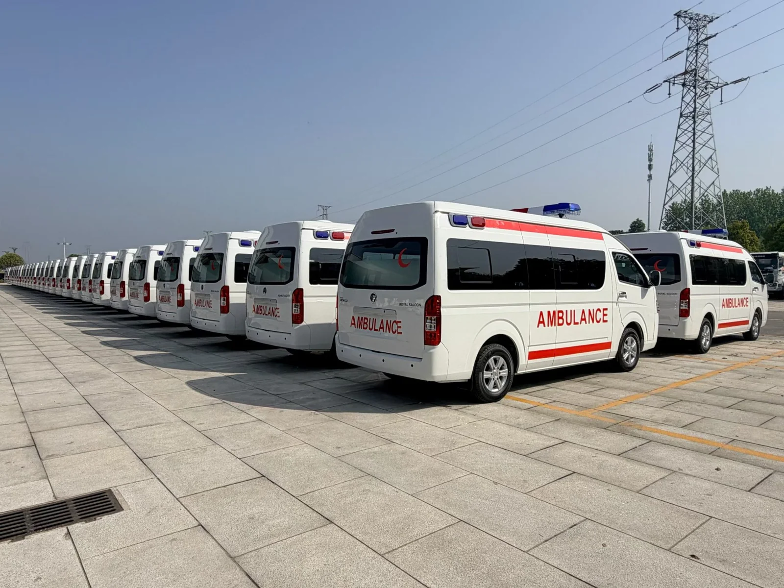 ambulance rear lineup