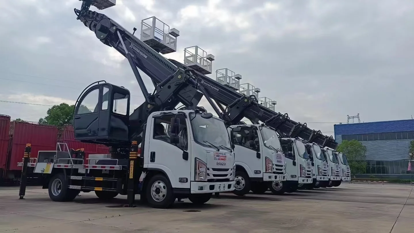 aerial trucks front quarter
