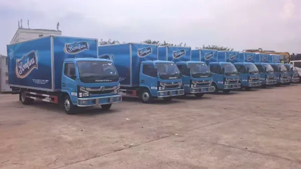 Successful Delivery of 8 Units DONGFENG Light Box Trucks for Zambia Bomfwa Food Distribution Project - CLW delivery case