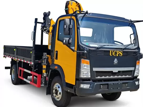 SINOTRUK HOWO Light 4x2 Knuckle Boom Crane Truck Flatbed City Loader