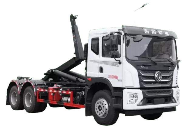 Dongfeng 6x4 Double-Hook Garbage Truck for Commercial Zones