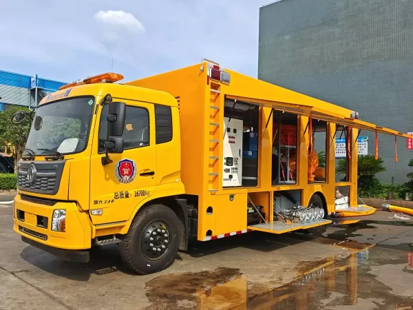 Dongfeng Kinland KR 230HP 4X2 Emergency Drainage Rescue Truck 16700KG Mobile Flood Control Pump Truck For Urban Waterlogging Tunnel Dewatering Disaster Relief