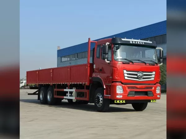 Dongfeng 8X4 9.6 cbm Flatbed Cargo Truck for Machinery Haulage