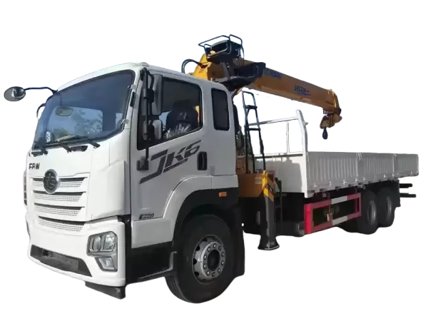 FAW 6x4 340HP with XCMG 12-Ton Crane for Long-Haul Loading