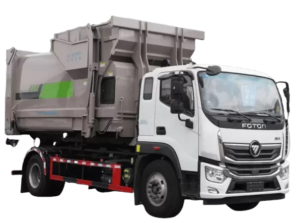 FOTON 4x2 Hook Loader Garbage Truck for Bin Exchange Routes