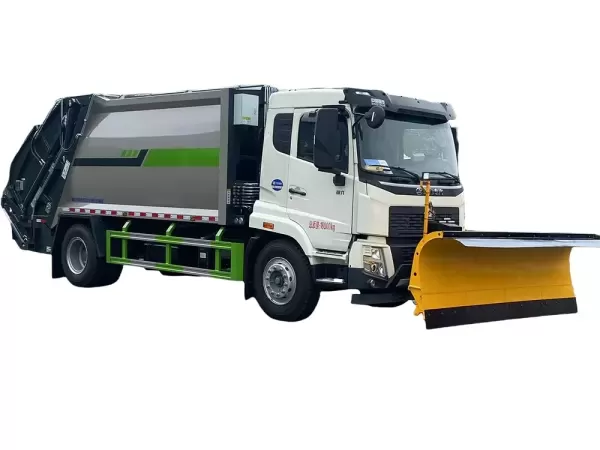 HOWO 15cbm Compactor Garbage Truck with Snow Plough Option