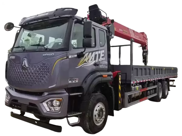 HOWO 6x4 350HP with SANY 14-Ton Crane for Port & Plant Cargo