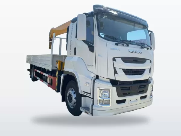 ISUZU GIGA with 10-Ton Crane and Cargo Box for Builders