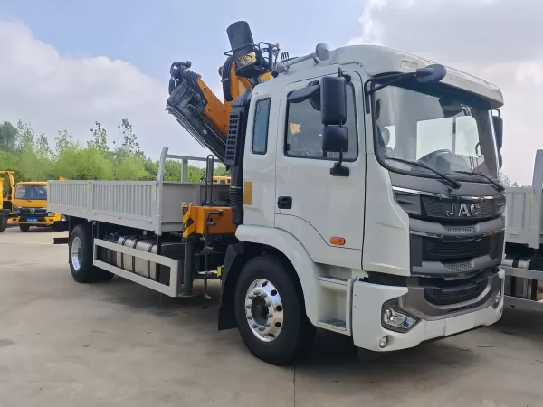 JAC 4x2 Crane Truck with 8T XCMG Knuckle Boom KSQZ160 and Drop-Side Body