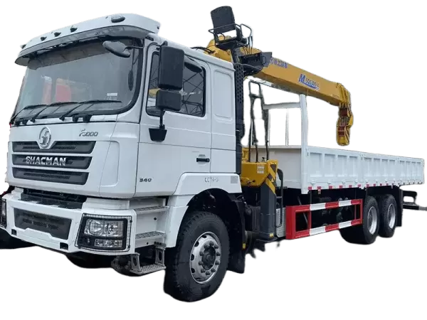 SHACMAN F3000 6x4 with XCMG 12-Ton Crane for Jobsite Lifting