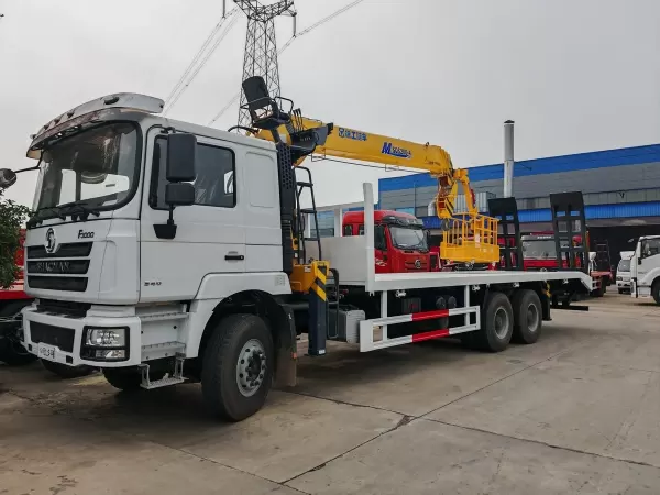 SHACMAN F3000 6x4 Wrecker with XCMG 8T 4-Section Crane & Basket
