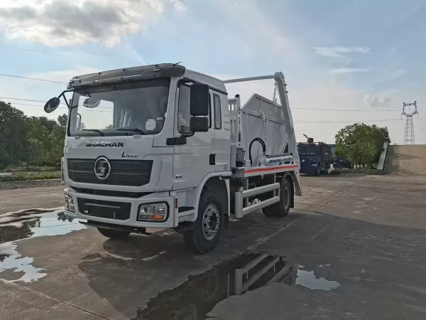 SHACMAN L3000 4x2 210HP Skip Loader Garbage Truck 10m3