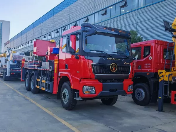 SHACMAN X3000 6x4 345HP Knuckle Boom Aerial Work Truck Heavy Duty Large Basket