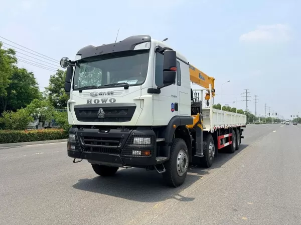 SINOTRUK HOWO TX 8x4 350HP Crane Truck XCMG 14T 5-Section Telescopic Boom